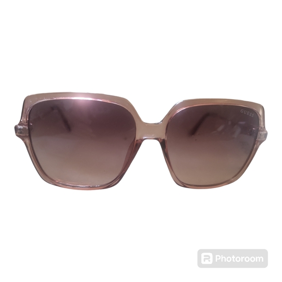 GUESS Pink Square Shaped Oversized Women's Sunglasses - Picture 1 of 5